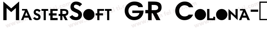 MasterSoft GR Colona字体转换